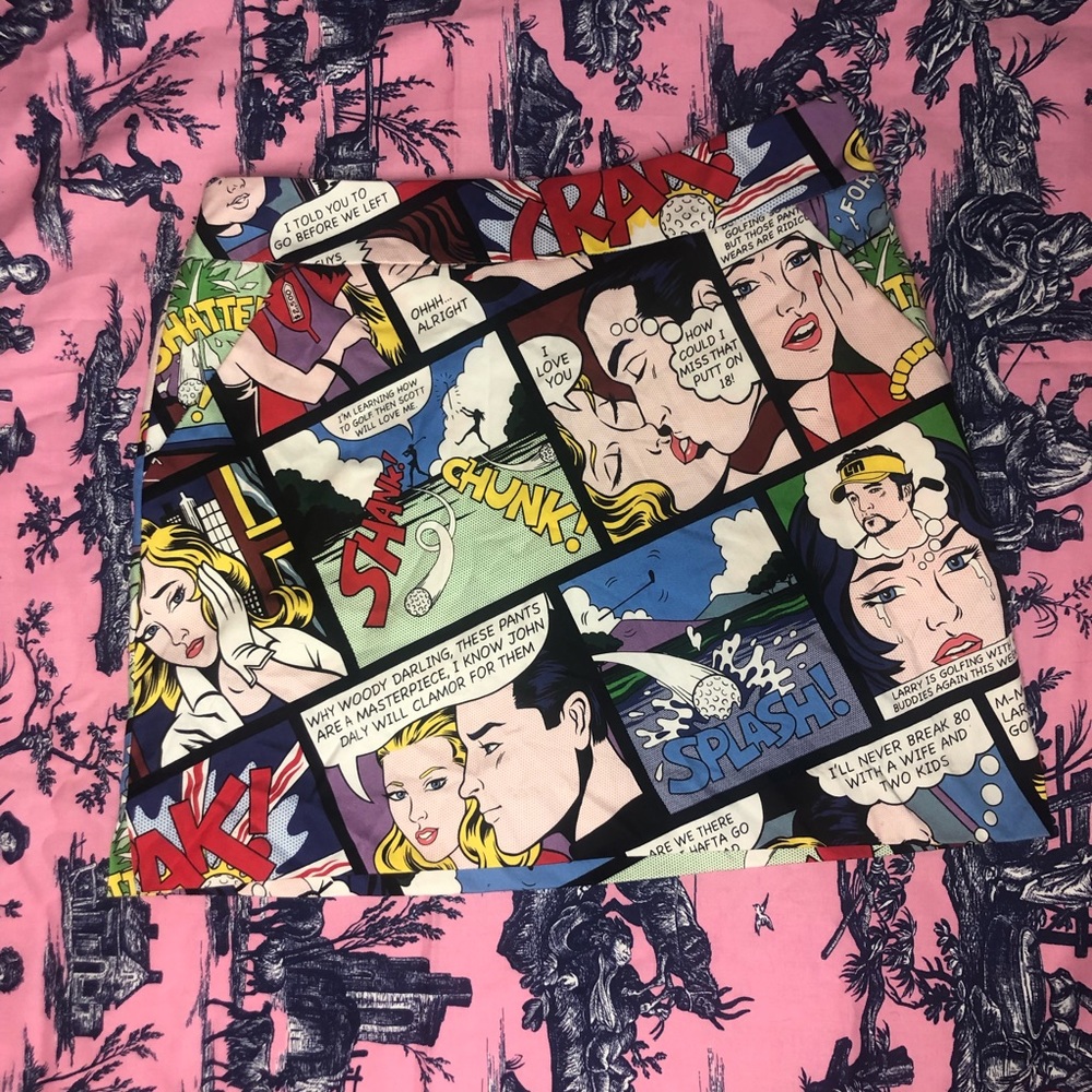 Loudmouth Ladies golf/tennis graphic cartoon skort